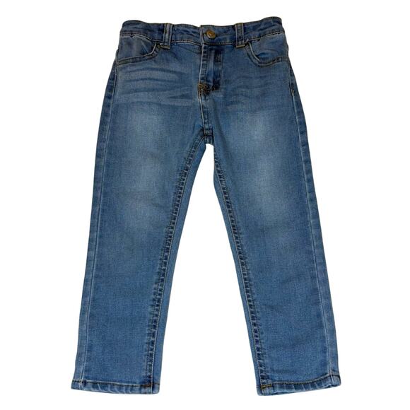 7 For All Mankind Skinny Jeans Girls 3T | Blue Denim Chambray Lightweight - Picture 1 of 8